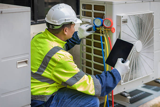 Professional Hvac technician working in West Hyannisport, MA